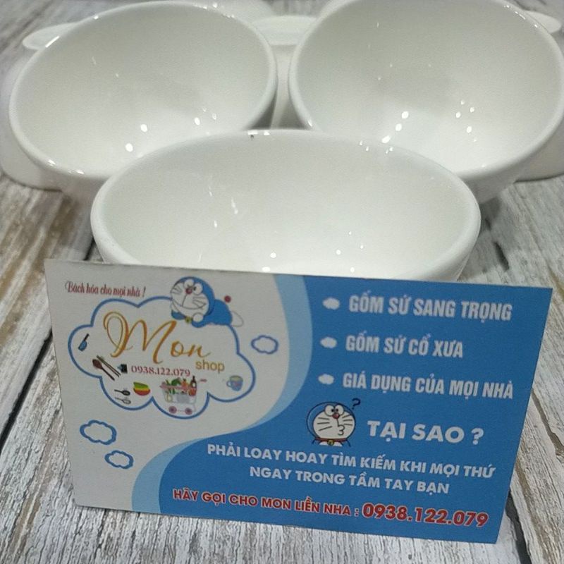 5 Chén Chè, Hay Còn Là Chén sứ trắng nhỏ cao cấp loại Dày (
