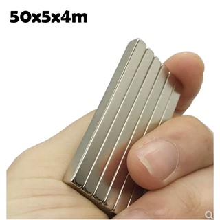 Nam châm chữ nhật 50x5x4mm loại nam châm đất hiếm siêu mạnh
