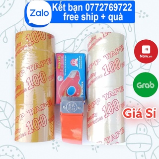 Băng keo trong 100Y 1 cây 6 cuộn 1kg