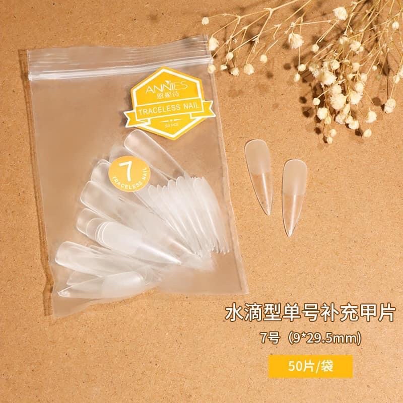 Móng up nhám lẻ 5-6-7-8-9 fom thang - nhọn túi 50 móng