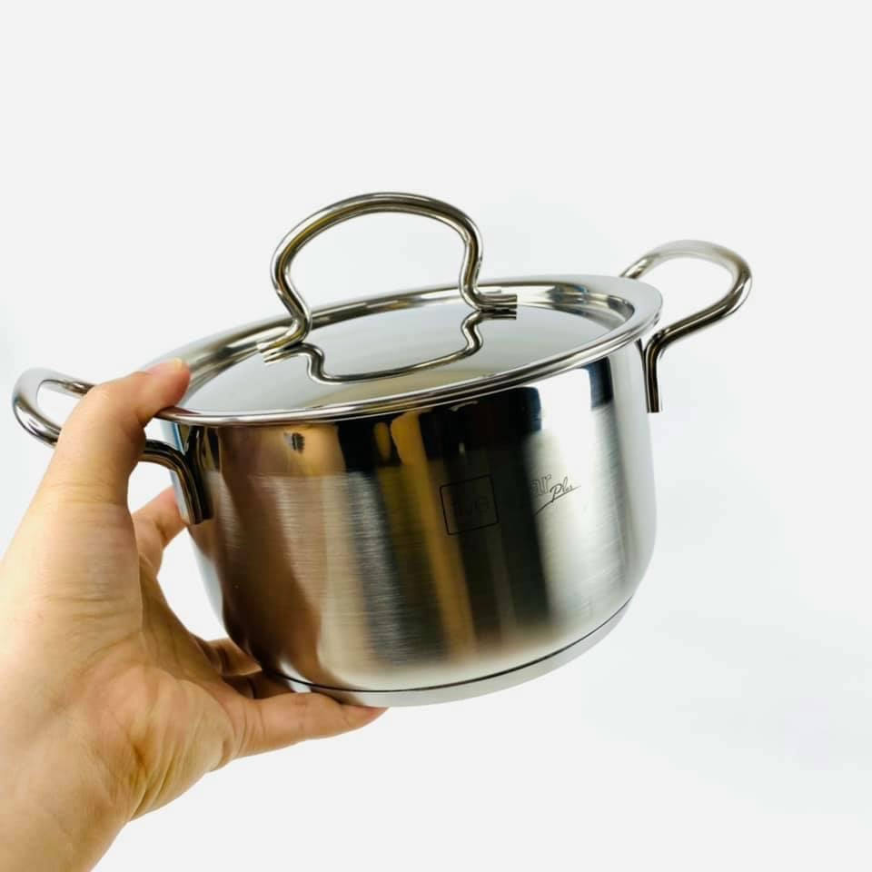 Nồi inox FIVESTAR   3 đáy dòng sandwich ( SW) nắp inox size 16 cm BẢO HÀNH 2 NĂM