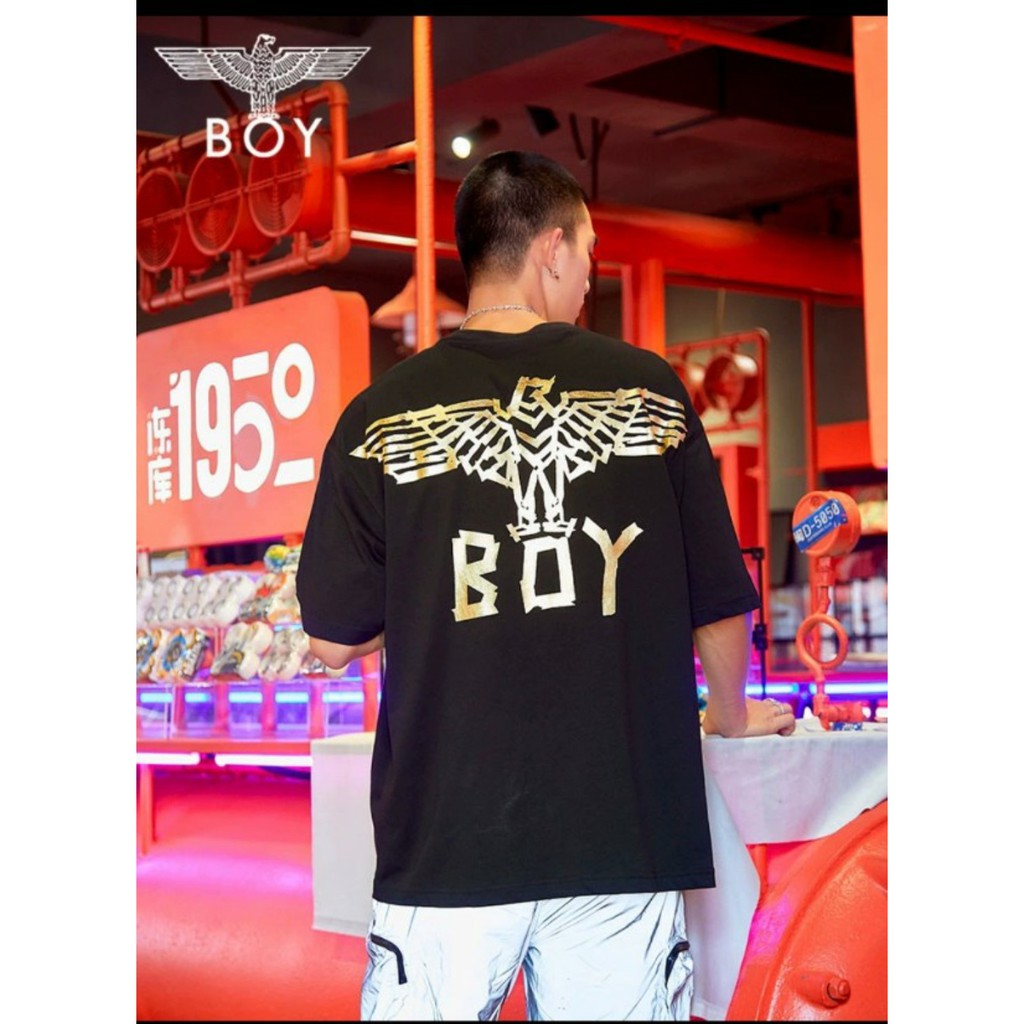 Áo thun Stee Ánh kim Vàng EAGLE BOY Unisex