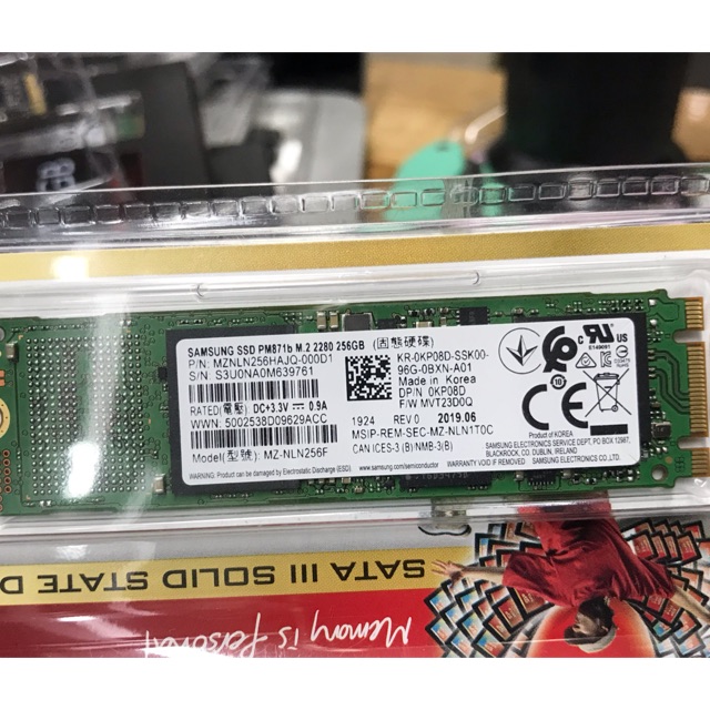 ổ Cứng SSD Samsung PM871B 256GB M2 2280, chính hãng, Made in Korea