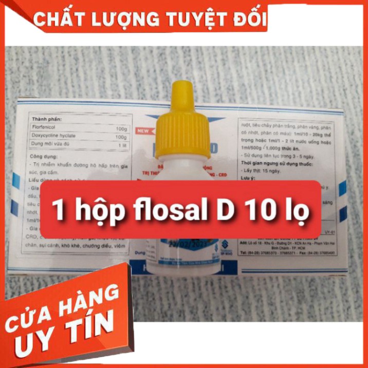 Flosal d sản phẩm hô hấp, khò khè, khẹc dùng cho gà đá , chim