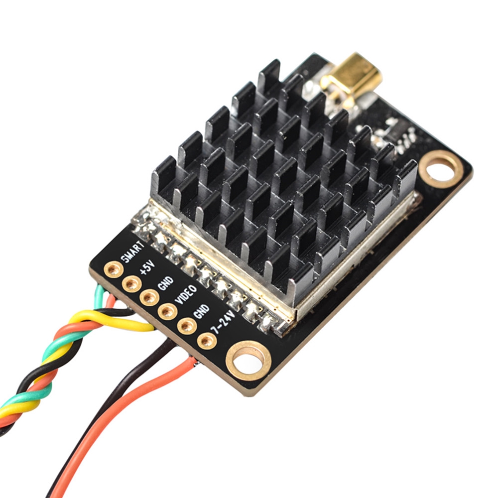 Thiết bị phát Eachine TX805S 5.8GHz 40CH 25/500/1000/1600mW AV FPV tích hợp màn hình đèn led có bộ tản nhiệt Mic