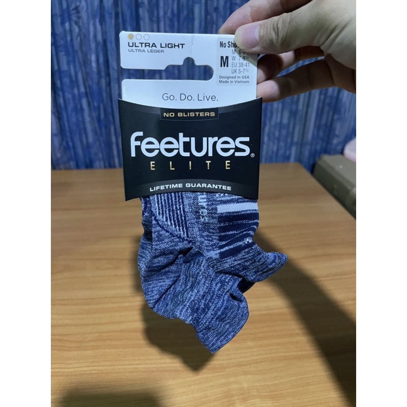 Tất Feetures Elite LC Không hiển thị Size M Ngăn chặn ngón tay sưng khi chạy bộ
