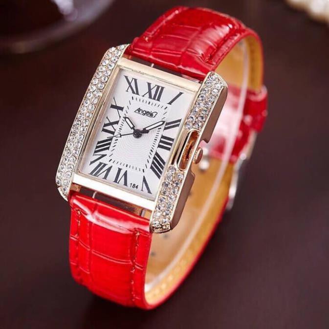 ĐỒNG HỒ NỮ SKMEI - DD01 KIỂU DÁN VUÔNG DÂY DA ĐÍNH ĐÁ ST2S252