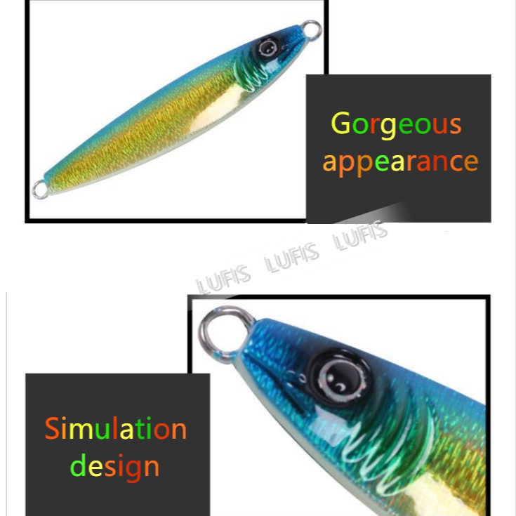 jigging Mồi Câu Cá Giả Hình Chữ S 100g / 120g / 150g / 200g Fishing lure