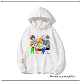 SALE- Áo Hoodie Nam Nữ Hero Team Mini World màu trắng - cực HOT