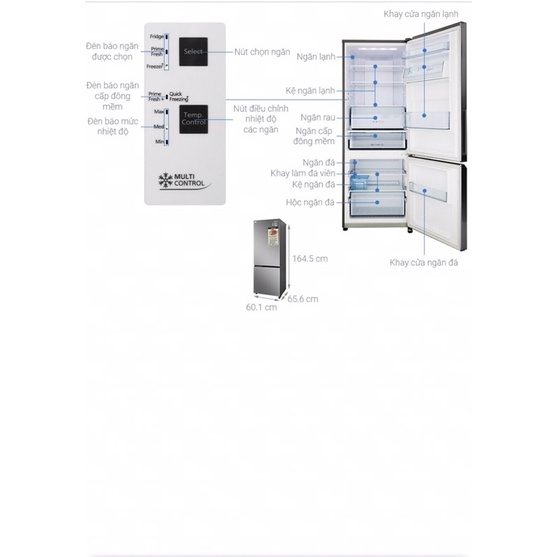 tủ lạnh Panasonic inverter 290 lít NR-BV320QSVN…Miễn Phí Ship hcm
