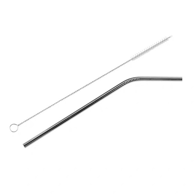 Bộ 3 cái gồm ống hút inox tái sử dụng kèm bàn chải rửa tiện dụng