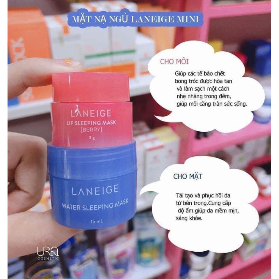 Mặt nạ ngủ 3g + mặt nạ môi 15ml Laneige Korea [ chính - hãng ]