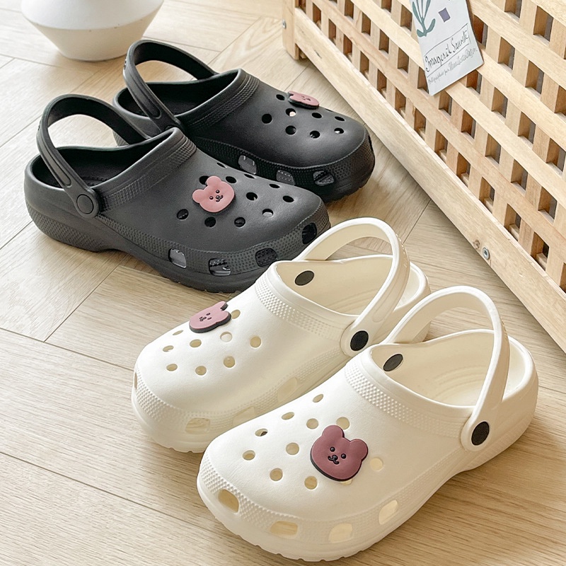 Dép Bít Mũi Đục Lỗ Dễ Thương Thời Trang Mùa Hè Cho Nữ