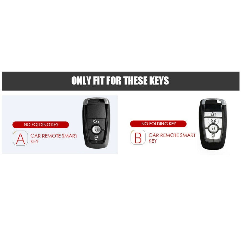 Vỏ Da Bảo Vệ Chìa Khóa Điều Khiển Từ Xa 3 Nút 4 Nút Cho Ford 2018 2019 Mustang Explorer Edge F-250