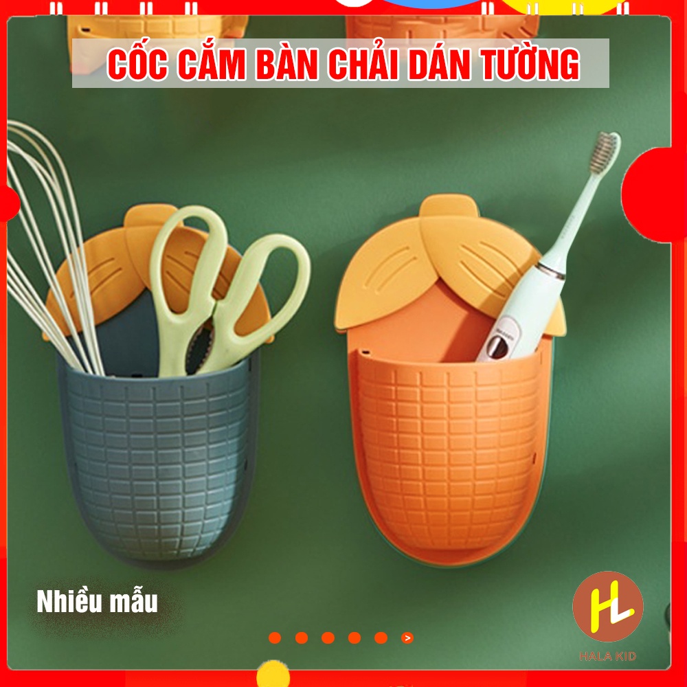 Cốc dán tường cắm bàn chải BẮP NGÔ chắc chắn, bền đẹp