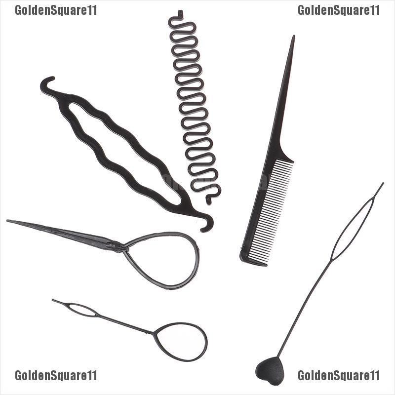 [Hàng mới về] Bộ 6 dụng cụ uốn bện tạo kiểu tóc xoăn cho trẻ em