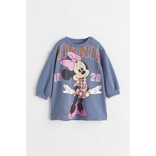 Váy nỉ Minnie bé gái HM auth