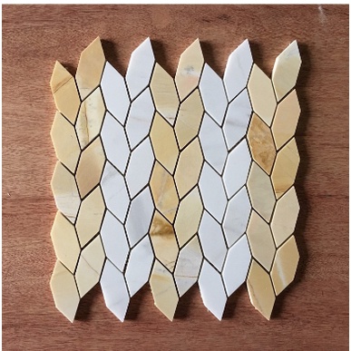 Đá mosaic hình bông lúa Đá nghệ an, gạch đá trang trí cao cấp, ốp tường trang trí nội ngoại thất, nổi bật không gian