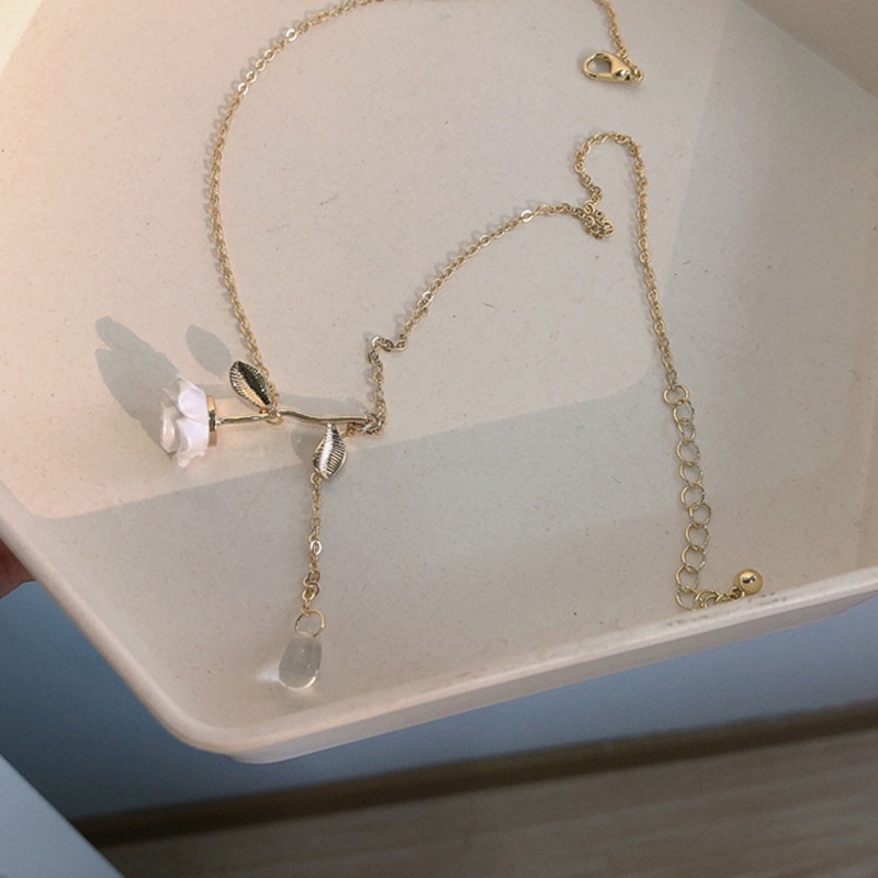 Dây Chuyền Mặt Hình Giọt Nước Phong Cách Mới Thanh Lịch Cho Nữ