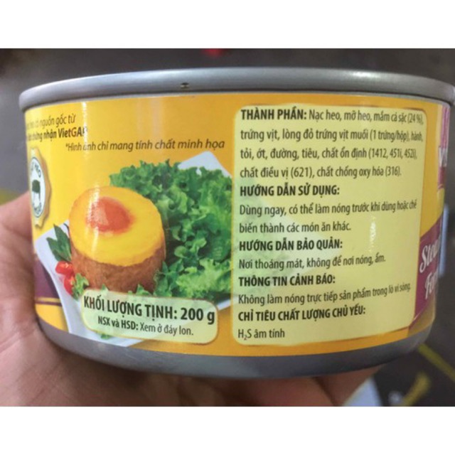 Mắm chưng trứng vịt muối vissan 200g | BigBuy360 - bigbuy360.vn