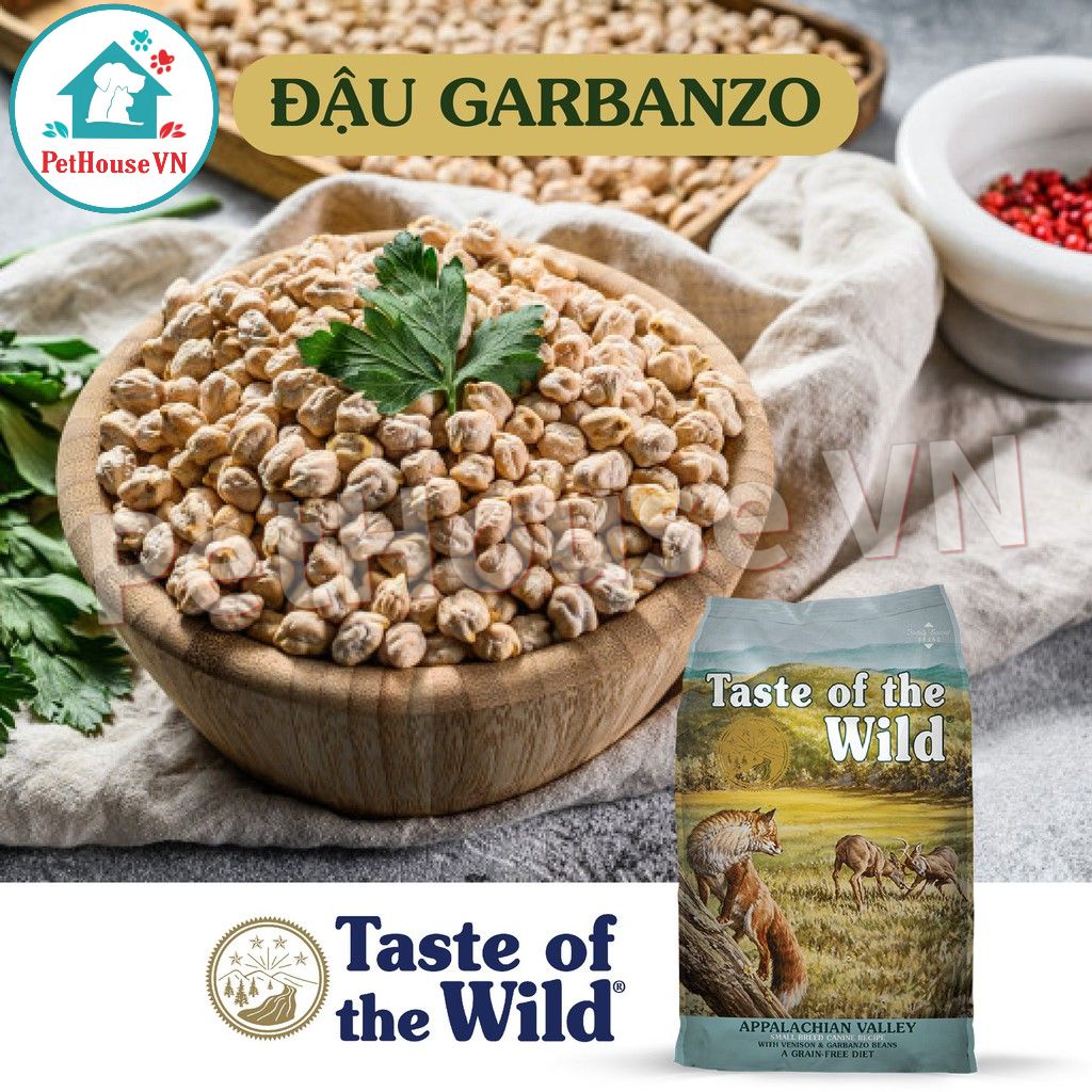 TASTE OF THE WILD APPALACHIAN VALLEY - Túi 500G Thức Ăn Hạt Cho Chó Cỡ Nhỏ Vị Thịt Nai & Đậu Garbanzo Hàng Chính Hãng