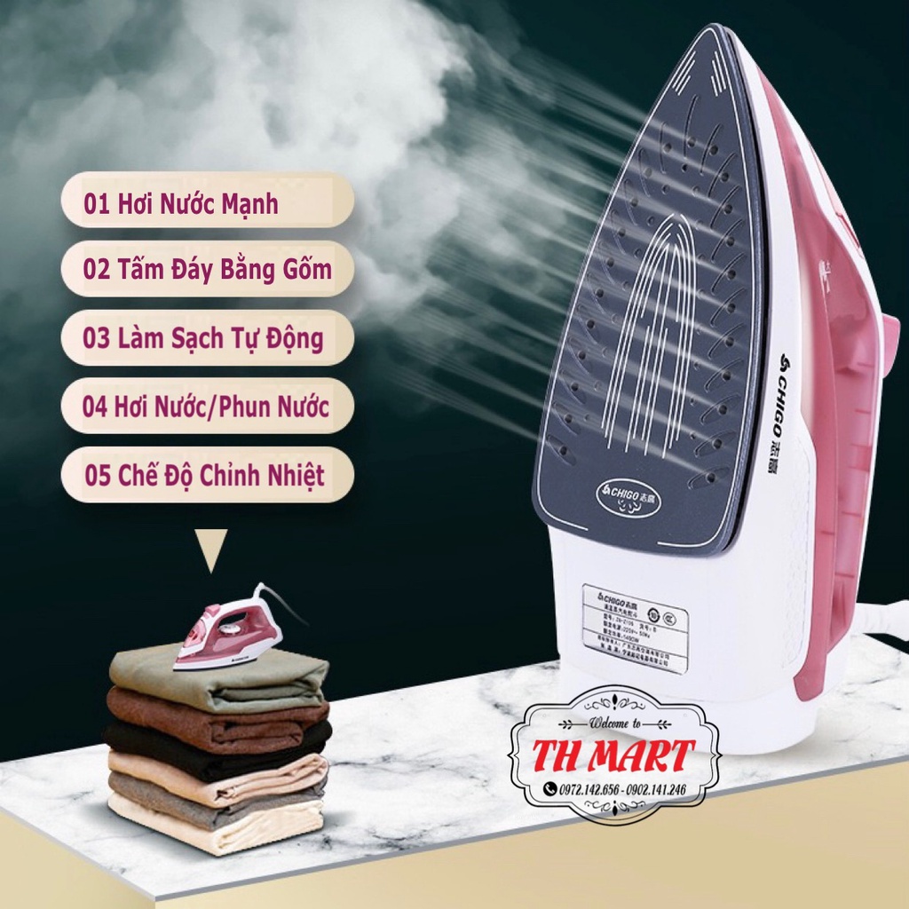 Bàn Là hơi nước máy ủi Seaway SW-105 công xuất 1400W ( Bảo Hành 12T )