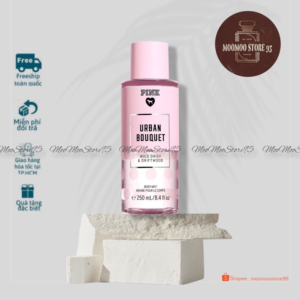 𝐗𝐢̣𝐭 𝐭𝐡𝐨̛𝐦 𝐛𝐨𝐝𝐲 𝐦𝐢𝐬𝐭 𝐏𝐈𝐍𝐊 𝐔𝐫𝐛𝐚𝐧 𝐁𝐨𝐮𝐪𝐮𝐞𝐭 250ml Full size