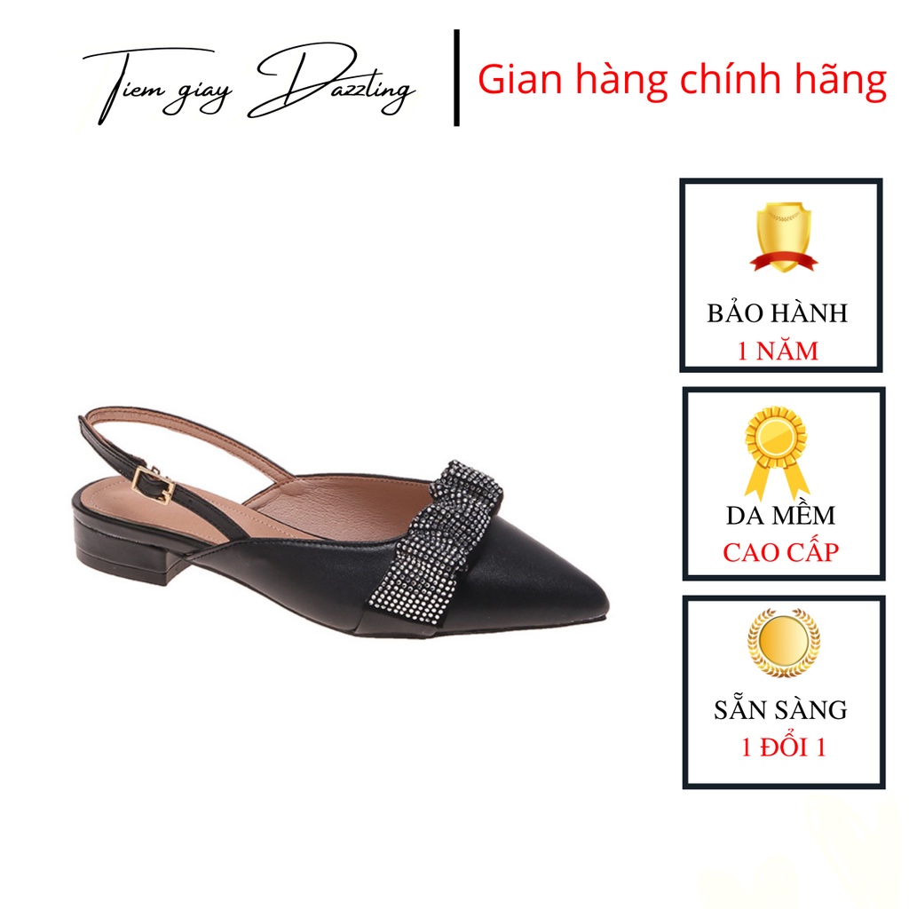 Giày Nữ Cao Cấp , slingback,da mềm, kiểu dáng trẻ trung,thoải mái _tiemgiaydazzling DA674