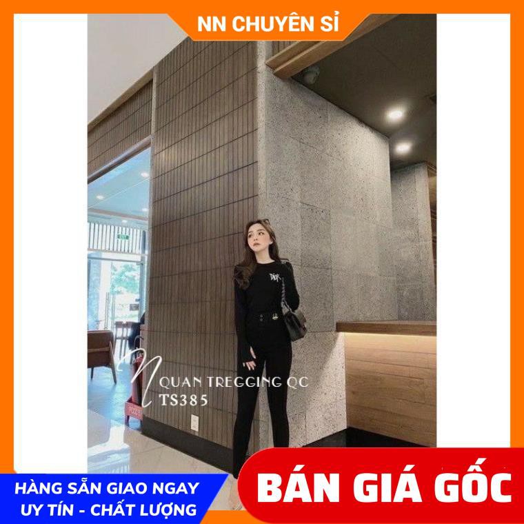 QUẦN TREGGING THÊU 1 ONG CD CAO CẤP TS385 ⚡HÀNG ĐẸP ⚡