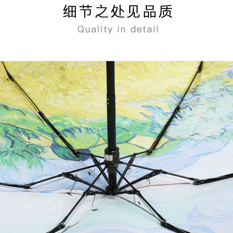 Dù 50% Thiết Kế Nhỏ Gọn Siêu Nhẹ 40% Họa Tiết Tranh Sơn Dầu Có Túi Đựng Tiện Dụng