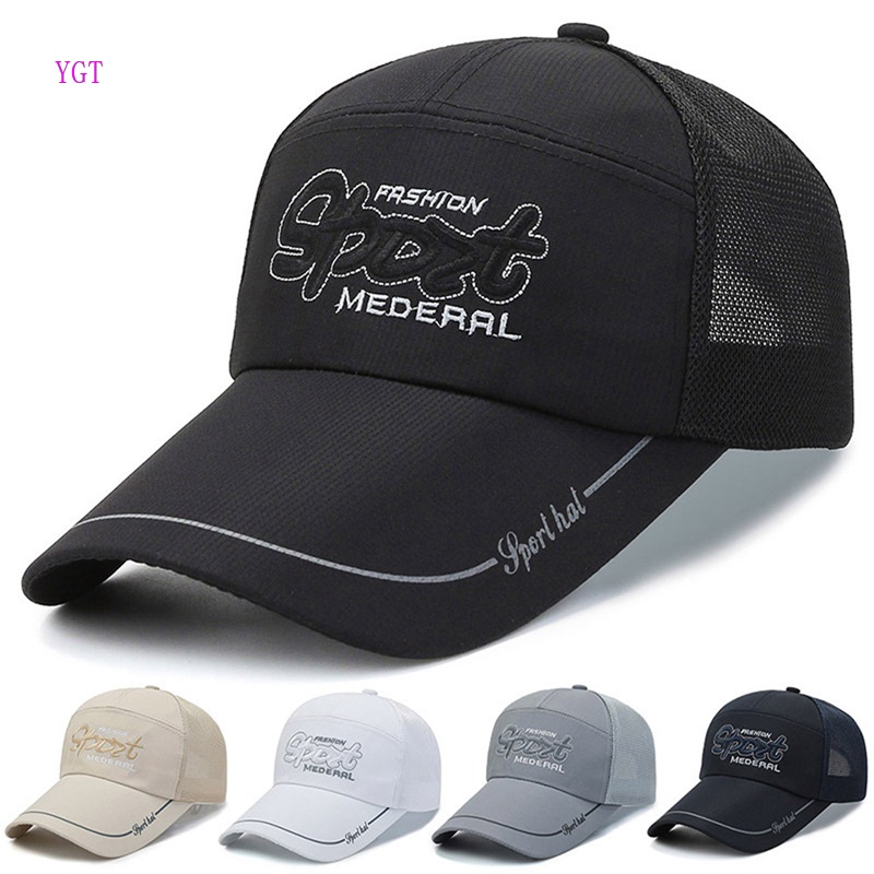 Mũ Lưỡi Trai Phối Lưới Thoáng Khí Thời Trang Unisex