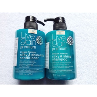 Combo Gội Xả Live Again Silky & Shine 450ml