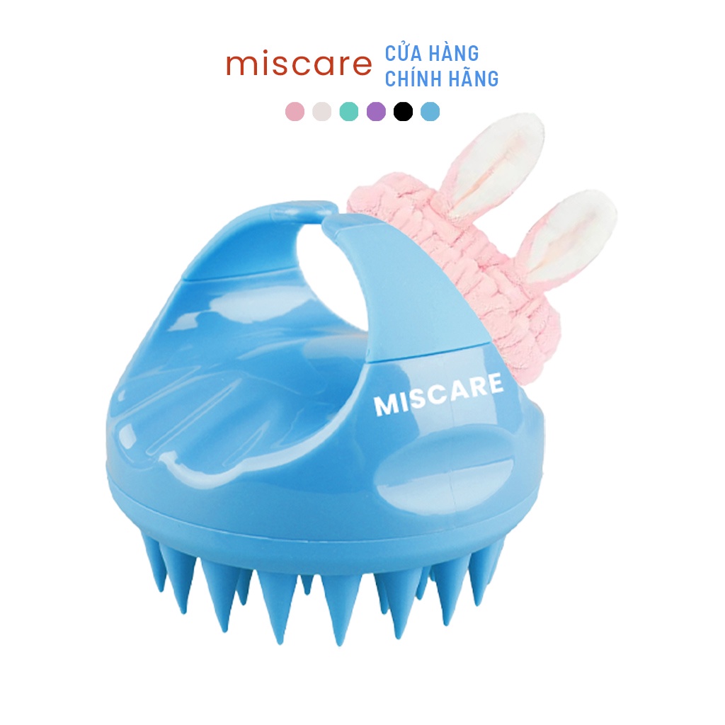 Combo Lược gội đầu Miscare + Băng đô rửa mặt Miscare