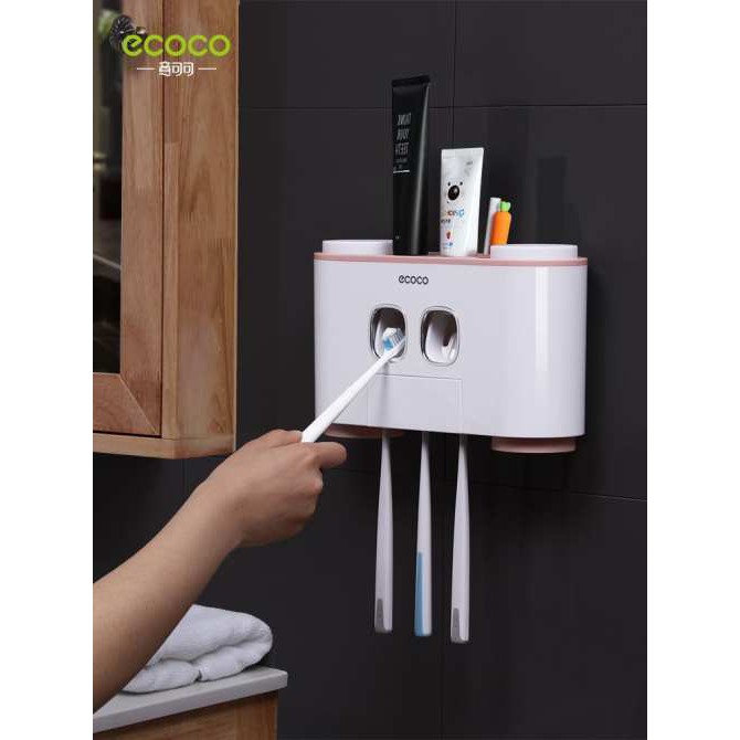 Nhả Kem 4 Cốc Ecoco Tiện Dụng, Gọn Gàng, Ngăn Nắp - Nhả Kem Đánh Răng