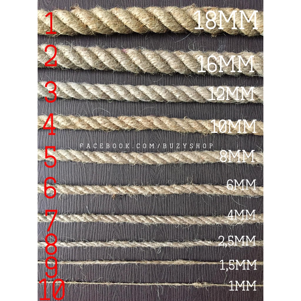 Dây thừng  nguyên liệu thủ công, phụ liệu handmade]