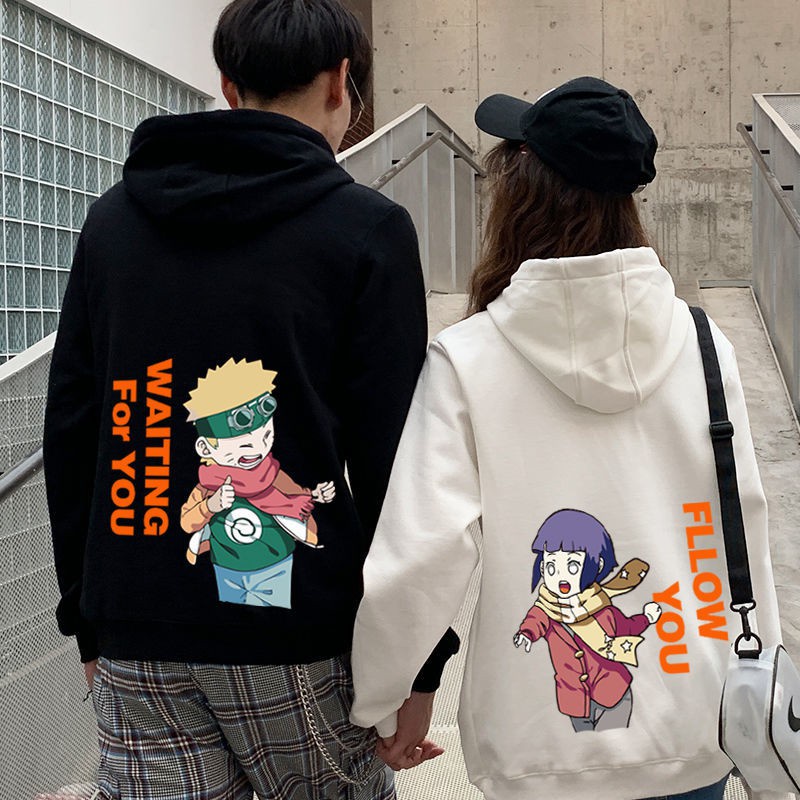 Áo hoodie cặp đôi unisex nam nữ sweater local brand hàn quốc cute khoác zip choàng cardigan chống nắng NARUTO & HINATA
