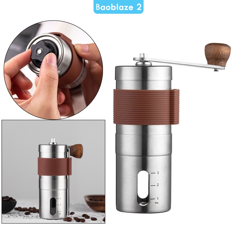 [BAOBLAZE2] Manual Coffee Grinder Adjustable Setting for Espresso French Press Camping