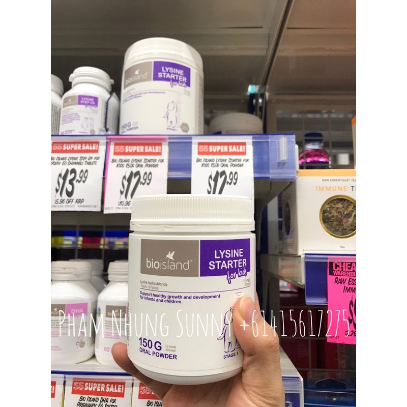 Bột Lysine Bio Island 150g.