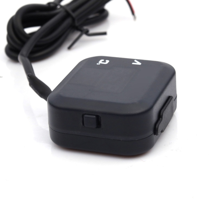 Cổng Sạc USB Hiển Thị Nhiệt Độ / Điện Áp 3 Trong 1 Cho Xe Máy