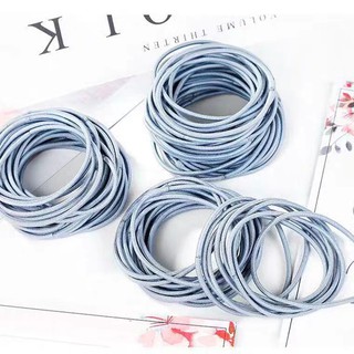 Set 100 Dây Buộc Tóc Nữ Thun Buộc Tóc Nhiều Màu