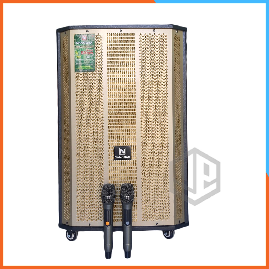 Loa Kéo Karaoke Công Suất Lớn Nanomax SK-1801 Bass 5 Tấc  Tặng Kèm 2 Micro Không Dây| Loa Kéo Giá Rẻ