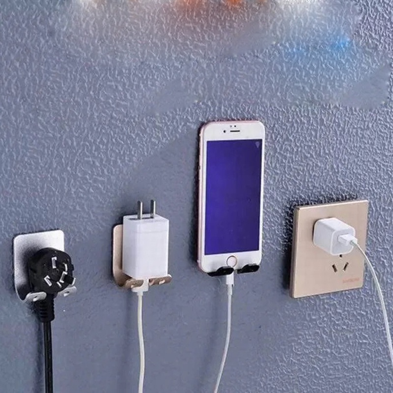 [xingflyVN]Mobile Phone Holder Stand Wall Mount Socket Charging Box Bracket Multifunction