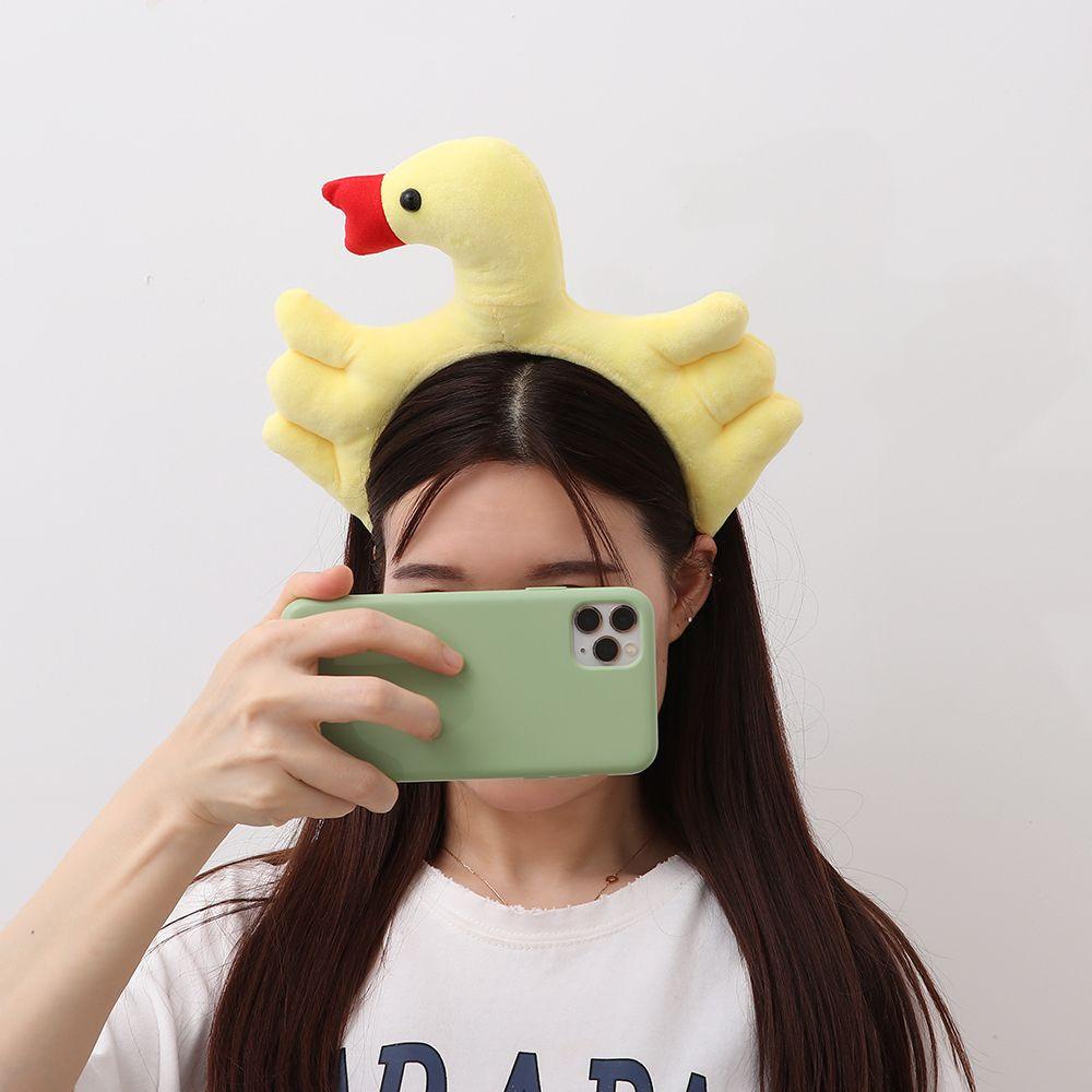 Băng Đô Cài Đầu Hình Vịt Hoạt Hình Dành Cho Rửa Mặt