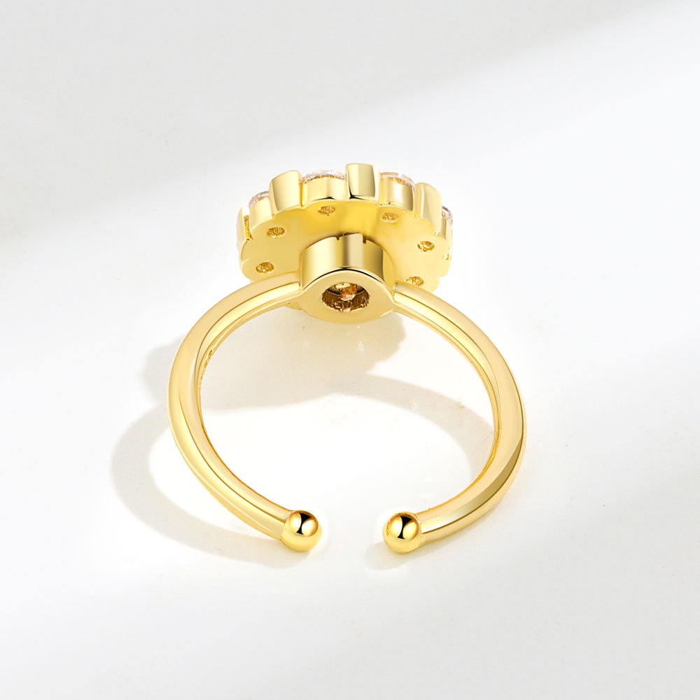 Nhẫn Hở Đính Ngọc Trai Zircon Thời Trang Sang Trọng Cho Nữ