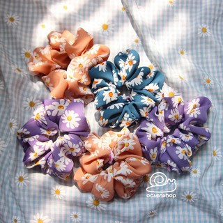 Ốc Sên Shop - Scrunchie hoa cúc mềm