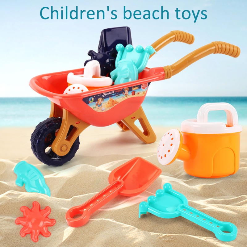 ZHAN QI TOYS Đồ chơi xe đẩy 6 món đi biển cỡ lớn vui nhộn dành cho trẻ em