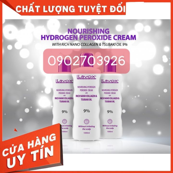 Oxy lavox dung dịch trợ nhuộ -6%-9%-12%   - phụ liệu tóc- với công thức tiên tiến, oxy giúp cho tóc nhuộm giữ màu tóc