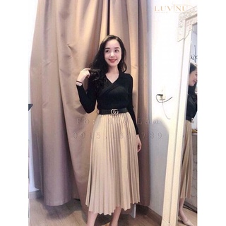 Set váy xếp ly