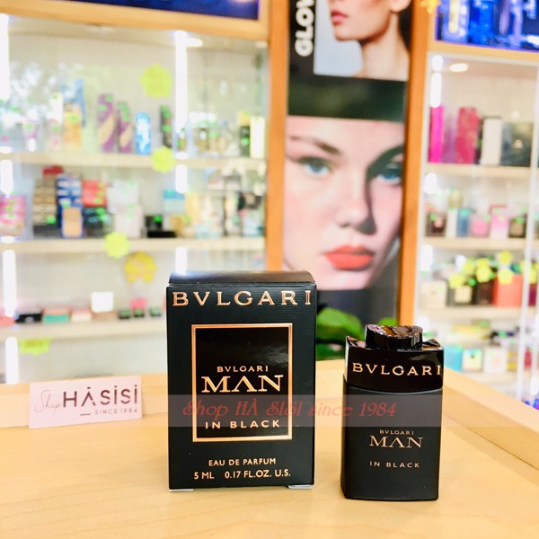 NƯỚC HOA MINI BVLGARI - Man In Black EDP 5ml ( NAM )