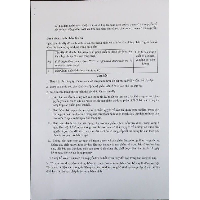 Dầu Chùm Ngây Moris 30ml - 10ml